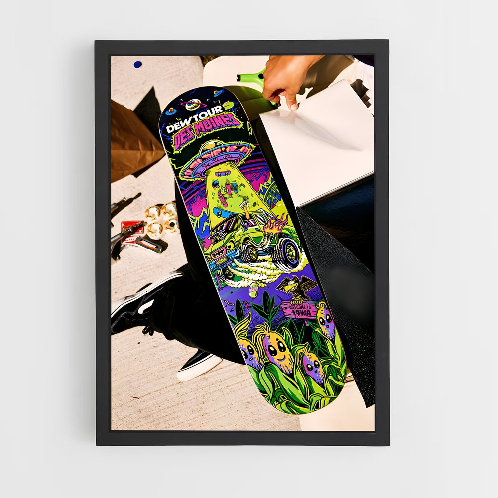 Poster Dew tour – affiche Skateboard (vue 2)